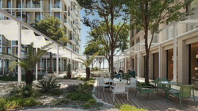 Courtyard view of ENTA Mina