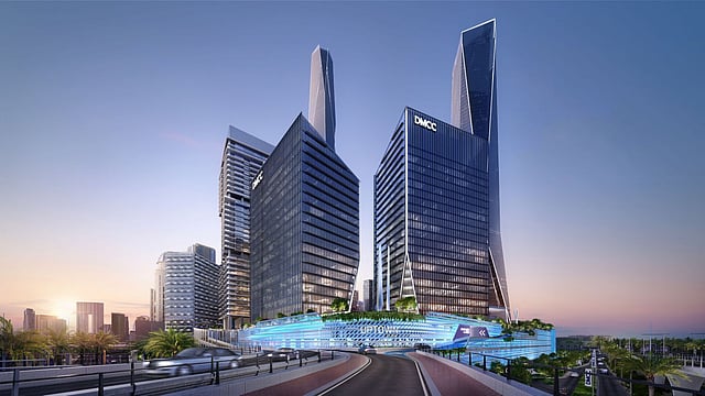 Leasing for the new commercial towers is expected to begin in the second half of 2026.